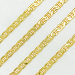 Load image into Gallery viewer, Gold Plated 925 Sterling Silver Flat Marina Chain.
