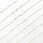 Load image into Gallery viewer, XM/1003K. 14K Gold Filled and Sterling Silver Knurled Link Chain – Long & Short Pattern