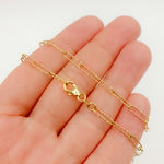 Load image into Gallery viewer, 14K Solid Gold Hammered Paperclip Chain