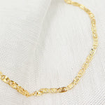 Load image into Gallery viewer, 14k Solid Yellow Gold Diamond Cut Marina Link Bracelet
