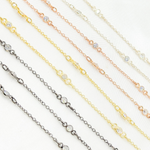 Load image into Gallery viewer, Cubic Zirconia Round 3mm Shape Connector With Chain Between