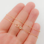 Load image into Gallery viewer, 14K Solid Yellow Gold with White Gold Cubes Satellite Chain