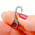 Load image into Gallery viewer, 26MM Matt Black Rhodium Sterling Silver Oval Clasp