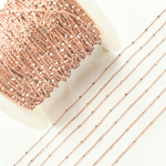 Load image into Gallery viewer, Rose Gold Plated 925 Sterling Silver Satellite Cube Chain