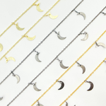 Load image into Gallery viewer, Crescent Moon Shape Dangle Wire Chain
