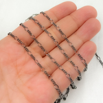 Load image into Gallery viewer, Oxidized Sterling Silver Long & Short Link