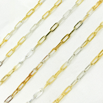 Load image into Gallery viewer, Gold Plated Sterling Silver Flat Paperclip
