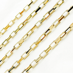 Load image into Gallery viewer, Gold Plated Sterling Silver Box Chain.