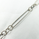 Load image into Gallery viewer, Oxidized Sterling Silver Paperclip and Round Link Chain.