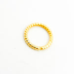 Load image into Gallery viewer, 6MM Close Gold Plated Twisted Jump Ring