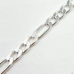 Load image into Gallery viewer, Sterling Silver Flat Figaro Chain