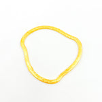 Load image into Gallery viewer, GPBS14. 30MM Gold-plated Sterling Silver Brushed Uneven Connector