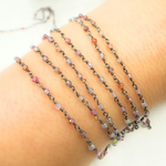 Load image into Gallery viewer, Multi Spinal Faceted Roundel Wire Wrapped Chain