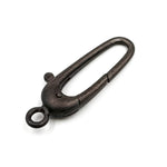 Load image into Gallery viewer, 30MM Black Rhodium Matt Sterling Silver Oval Clasp