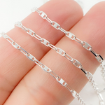 Load image into Gallery viewer, Sterling Silver Oval & Mariner Link Chain