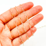Load image into Gallery viewer, XM/1023. Two Tone Oval and Round Links Chain