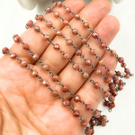 Load image into Gallery viewer, Coated Terracotta Quartz Wire Chain