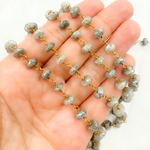 Load image into Gallery viewer, Coated Dot Quartz Gold Plated Wire Chain