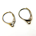 Load image into Gallery viewer, Black Rhodium Sterling Silver Plain Lever Back Ear Wire