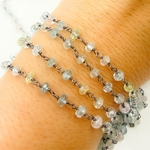 Load image into Gallery viewer, Aquamarine Oxidized Wire Chain
