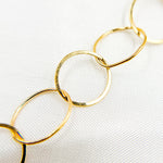 Load image into Gallery viewer, 14K Gold Filled Flat Round Link Chain