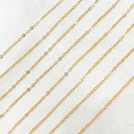 Load image into Gallery viewer, 14K Gold Filled Flat Cable Link Chain