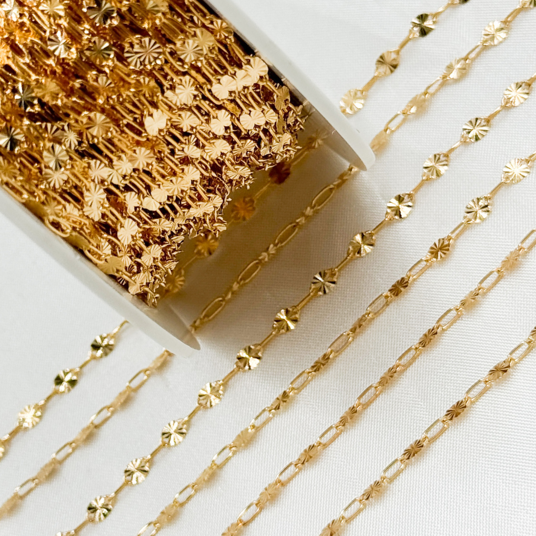 14k Gold Filled Marina and Cable Link Chain