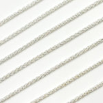 Load image into Gallery viewer, Sterling Silver Wheat Chain