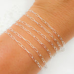 Load image into Gallery viewer, Sterling Silver Paperclip Link Chain