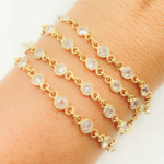 Load image into Gallery viewer, Cubic Zirconia Round Shape Connected Chain