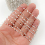 Load image into Gallery viewer, Sterling Silver Oval Diamond Cut Link Chain