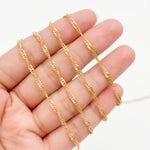 Load image into Gallery viewer, V317GF. 14K Gold Filled Twisted Singapore Unfinished Chain