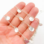 Load image into Gallery viewer, Sterling Silver Drop Dangle Wire Chain