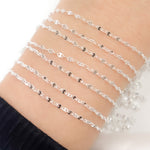 Load image into Gallery viewer, Sterling Silver Diamond Cut Marina Chain