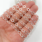 Load image into Gallery viewer, Sterling Silver Oval Textured Cable Link Chain