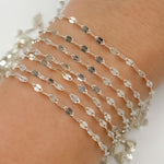 Load image into Gallery viewer, Z54SS. Sterling Silver Flat Marina Link Chain