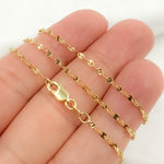 Load image into Gallery viewer, 14K Solid Gold Diamond Cut Marina Chain