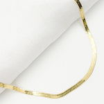 Load image into Gallery viewer, HER1GP. Gold Plated 3.4mm Herringbone Necklace