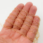 Load image into Gallery viewer, 14K Gold Filled Clover and Oval Link Chain