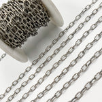 Load image into Gallery viewer, Oxidized Sterling Silver Hammered Cable Chain