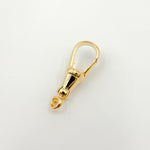 Load image into Gallery viewer, 17MM Gold-plated Sterling Silver Swivel Clasp