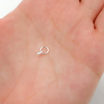 Load image into Gallery viewer, 1.5MM White Sterling Silver Crimp Endcap with Ring