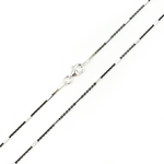 Load image into Gallery viewer, Cable Oxidized Black and Silver Chain with tubes