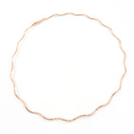 Load image into Gallery viewer, Sterling Silver Rose Gold Plated Snake Omega Necklace