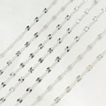 Load image into Gallery viewer, Sterling Silver Diamond Cut Marina Link Chain