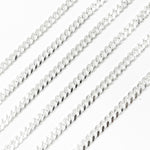 Load image into Gallery viewer, Sterling Silver Flat Curb Chain