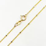 Load image into Gallery viewer, 14K Solid Yellow Gold with White Gold Cubes Satellite Chain