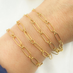 Load image into Gallery viewer, 14K Yellow Gold Filled Smooth Oval Link & Round Links Chain