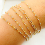 Load image into Gallery viewer, Coated Blue Moonstone Wire Chain