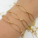 Load image into Gallery viewer, Gold Plated Sterling Silver Long & Short Oval Link